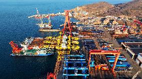 Haixi Bay Offshore Engineering Base in Qingdao