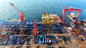 Haixi Bay Offshore Engineering Base in Qingdao
