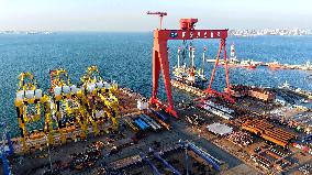 Haixi Bay Offshore Engineering Base in Qingdao