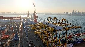 Haixi Bay Offshore Engineering Base in Qingdao