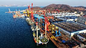 Haixi Bay Offshore Engineering Base in Qingdao