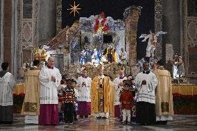 Pope Leo XIV leads The Christmas Midnight Mass - Vatican