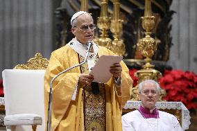 Pope Leo XIV leads The Christmas Midnight Mass - Vatican