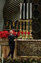 Pope Leo XIV presides over the Christmas Eve Mass