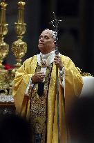 Pope Leo XIV presides over the Christmas Eve Mass