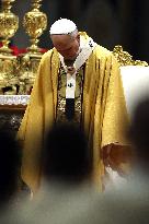 Pope Leo XIV presides over the Christmas Eve Mass