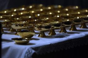 Pope Leo XIV presides over the Christmas Eve Mass