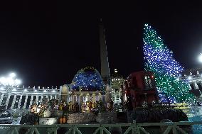 Pope Leo XIV presides over the Christmas Eve Mass