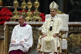 Pope Leo XIV presides over Christmas Mass - Vatica