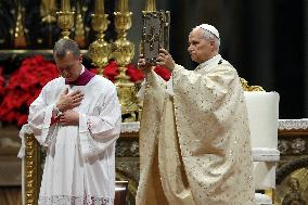 Pope Leo XIV presides over Christmas Mass - Vatica