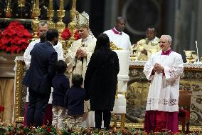 Pope Leo XIV presides over Christmas Mass - Vatica