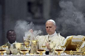 Pope Leo XIV presides over Christmas Mass - Vatica