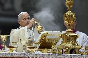 Pope Leo XIV presides over Christmas Mass - Vatica