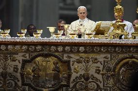 Pope Leo XIV presides over Christmas Mass - Vatica