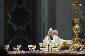 Pope Leo XIV presides over Christmas Mass - Vatica