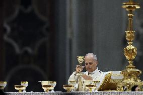 Pope Leo XIV presides over Christmas Mass - Vatica