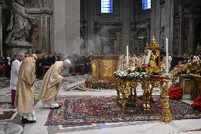 Pope Leo XIV Celebrates Christmas Morning Mass - Vatican