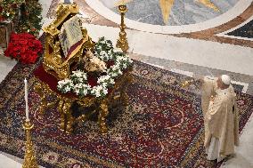 Pope Leo XIV Celebrates Christmas Morning Mass - Vatican