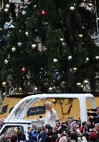 Pope Leo XIV Greets Faithful After Christmas Morning Mass - Vatican