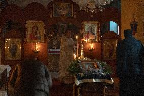 Military Chaplain Holds Christmas Service near the Frontline in Kharkiv Region - Ukraine