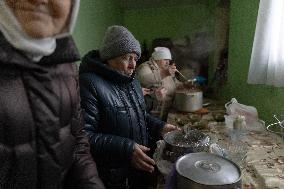 Military Chaplain Holds Christmas Service near the Frontline in Kharkiv Region - Ukraine