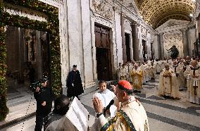 Closing of The Holy Door Of Santa Maria Maggiore Basilica - Rome
