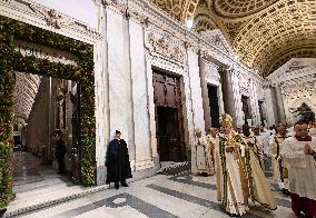 Closing of The Holy Door Of Santa Maria Maggiore Basilica - Rome