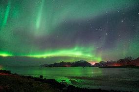 Aurora Seen at Night - Norway