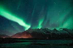 Aurora Seen at Night - Norway