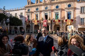 Celebration of Día del Pendón In Almeria - Spain