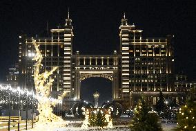New Year Decorations in Astana - Kazakhstan