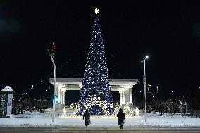 New Year Decorations in Astana - Kazakhstan