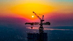Zhangjinggao Yangtze River Bridge Construction