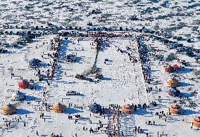 Nadam Fair Featuring Winter Fishing - China