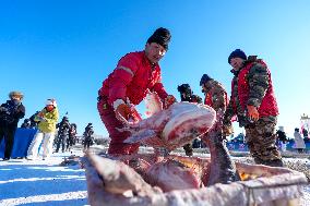 Nadam Fair Featuring Winter Fishing - China