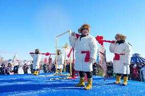 Nadam Fair Featuring Winter Fishing - China