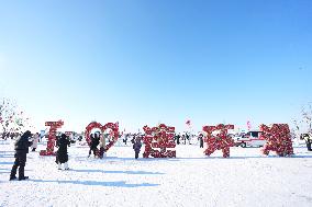 Nadam Fair Featuring Winter Fishing - China