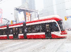 Snowfall in Toronto - Canada