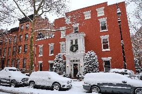 Winter Storm with Snow in New York