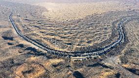 Baotou-Lanzhou Railway Cross Tengger Desert