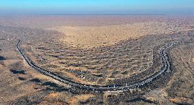 Baotou-Lanzhou Railway Cross Tengger Desert