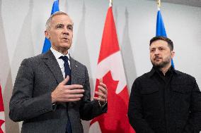 Ukrainian President Volodymyr Zelenskyy Visites Canada - Halifax