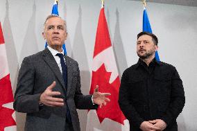 Ukrainian President Volodymyr Zelenskyy Visites Canada - Halifax