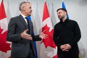 Ukrainian President Volodymyr Zelenskyy Visites Canada - Halifax