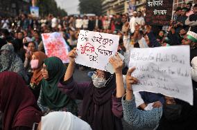 Demonstration Demanding Justice For Shaheed Osman Hamid - Bangladesh