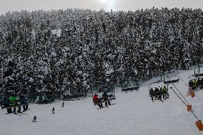Snow Storm In Girona - Spain -