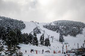 Snow Storm In Girona - Spain -