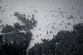 Snow Storm In Girona - Spain -