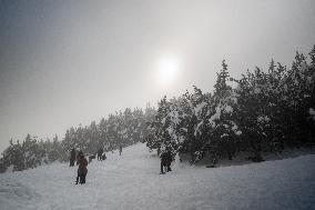 Snow Storm In Girona - Spain -