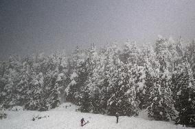 Snow Storm In Girona - Spain -